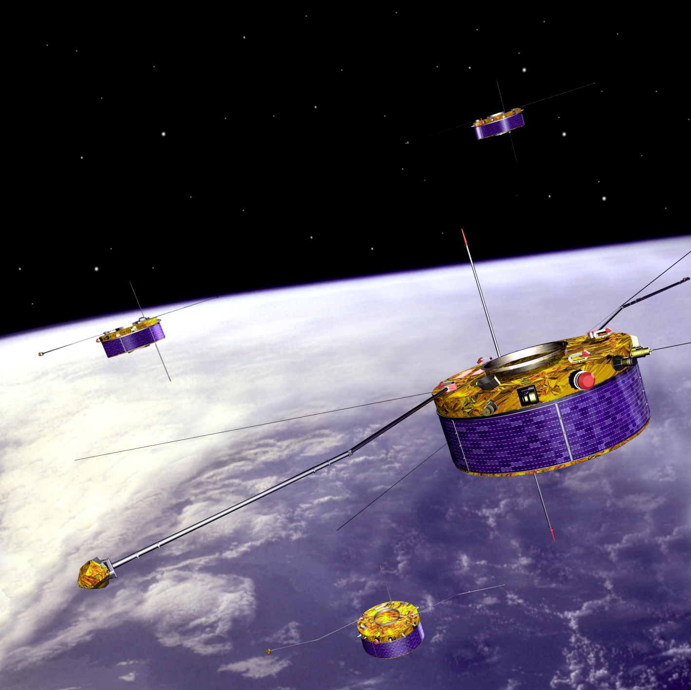 Cluster satellite quartet